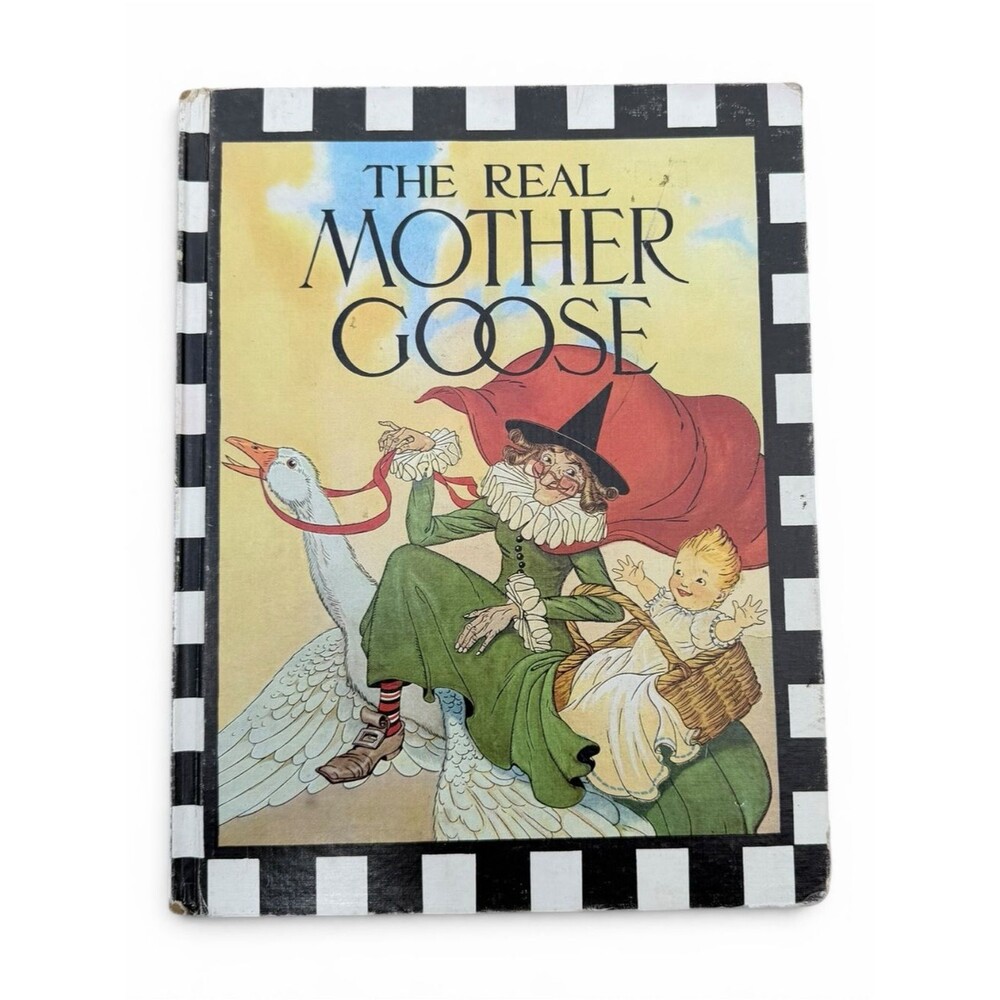 Vintage The Real Mother Goose Rand McNally Hardcover Nursery Rhyme Book 1977